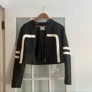 UO Racer Leather Jacket Medium